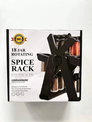 18-Jar Rotating Spice Rack Organizer