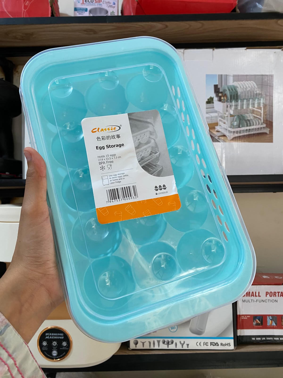 Egg storage organizer